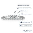 thumbnail image 2 of Vir Jewels 8 CTTW I1-I2 Certified Diamond Bracelet 14K White Gold H-I Tennis Round 7 Inch, 2 of 6