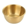 thumbnail image 1 of Kearding Juego de platos para servir condimentos de acero inoxidable pulido espejo, vajilla especial para comida, salsa de colza Cocina y Comedor 6 cm (oro), 1 of 6