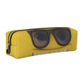 thumbnail image 1 of Easygdp Smiling With Sunglasses para Estuche de Lápices de Cuero, Estuche de Papelería de Cuero, Estuche de Gran Capacidad con Cremallera, 1 of 7