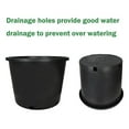 thumbnail image 4 of 10/5 Pack Plastic Garden Pots 3.6/5/10 Gallon Round Nursery Pots with Drainage, Indoor Outdoor Plant Containers for Flowers, Seedlings, Vegetables - Black, 4 of 6
