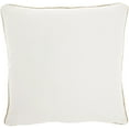 thumbnail image 2 of Mina Victory Sofia Beaded Pleated Velve 18" x 18" Ivory Gold Throw Pillow, 2 of 6