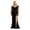 Black, variant on Womens Hunter Green Formal Evening Prom Long V Neck Cold Shoulder Bodycon Plus Size Dress