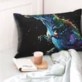 thumbnail image 4 of Pofeuu colorful flames dinosaur Print Polyester Microfiber Plush Pillowcases, Super Soft and Cozy Pillow Case Covers with Envelop Closure（Pillow core not included）-16"x24", 4 of 6