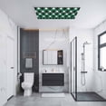 thumbnail image 3 of Fluorescent Light Covers 1 Pack 4x2 ft Vintage Rhombus Ceiling Light Covers Green Black White Light Filters for Classroom, Office & Home, Drop Ceiling Light Covers, 3 of 8
