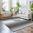 thumbnail image 3 of Area Rugs 3'x5', Grey White Ombre Carpet Runner Indoor Outdoor Rugs Home Decor Aesthetic, Contemporary Art Abstract Aesthetics Non Slip Mats Washable Accent Rug for Living Room Bedroom, 3 of 8