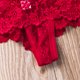 thumbnail image 3 of Calzoncillos de encaje sexy para mujer VISgogo, calzoncillos suaves de cintura baja, tanga triangular sin costuras en la entrepierna VISgogo moda, 3 of 7