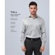 thumbnail image 5 of Camisa de vestir Van Heusen Tall Fit de popelina azul persa, cuello 19", 5 of 5