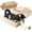 Warm Stripe, variant on THBN Conlun Cat Scratcher Box with Heavy-Duty Double-Sided Cardboard Pad, Cardboard Lounger, Interactive Hole Design, Cat Bed for Indoor Cats, White, Large