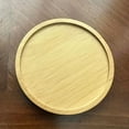 thumbnail image 2 of 5PCS Mosaic Bamboo Coasters, Blank Base Trays, Round Drinking Cup Coaster, Wooden Drink Coasters for Coffee Table Dining Table Protection, Brown, 2 of 7