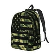 thumbnail image 4 of Geaub american flag camo durable canvas backpack: stylish, lightweight, and spacious with adjustable straps, 4 of 7