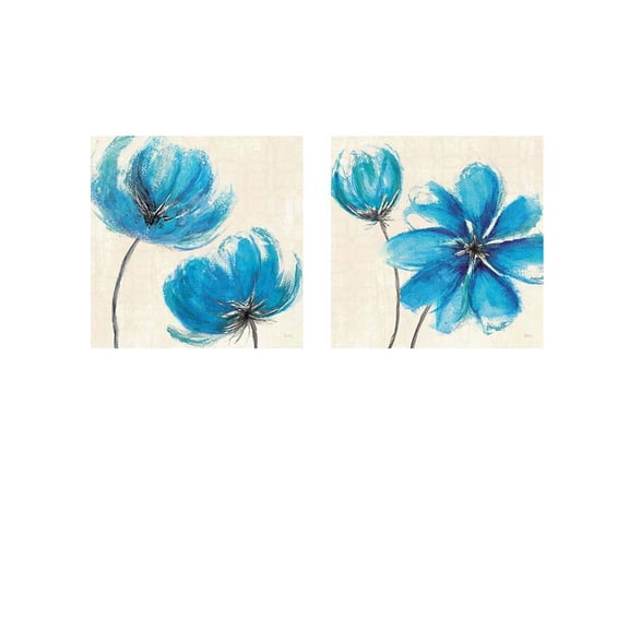 Great Art Now Azure by Veronique Charron 2 Piece Print Art Set Each 12"W x 12"H