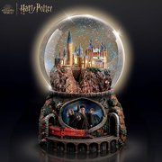 Bradford Exchange Journey to Hogwarts Express Illuminated Musical Glitter Snow Globe, 7-Inches