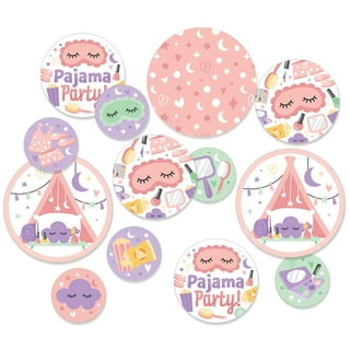 Big Dot of Happiness Pajama Slumber Party - Girls Sleepover Birthday Party  Supplies Decoration Kit - Decor Galore Party Pack - 51 Pieces