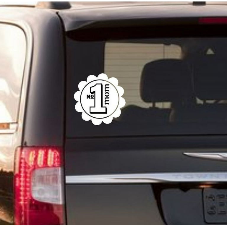 INDIGOS UG Adesivo JDM Soccer Mom Die Cut, Bianco, 132x88mm, Per Auto Laptop, Resistente UV