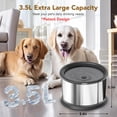thumbnail image 4 of Cuenco de agua para perros UPSKY de acero inoxidable de 3,5 L a prueba de derrames, 4 of 7
