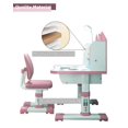 thumbnail image 6 of YNCE Children Learning Desk and Chair Set Pink Desk Set Height Adjustable with Drawers and Storage Compartments Cartoon Learning Desks and Chairs for Girls, 6 of 8