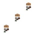 thumbnail image 4 of Pendientes Jumpingount de 12 Uds. hojas femeninas a la moda gancho de alambre exagerado único para oreja, 4 of 6