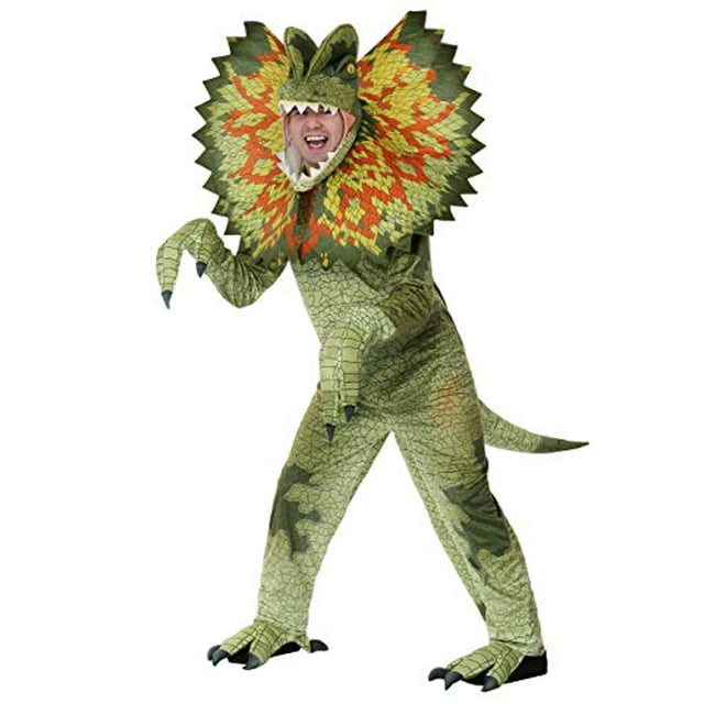 Combinaison Dinosaure pour Adulte Dilophosaurus Grande Taille2X