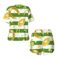 thumbnail image 5 of Picia Watercolor St Patrick Day Pajamas Sets for Women Soft Short-Sleeved Pjs with Lounge Shorts Two Piece Sleepwear-XX-Large, 5 of 9
