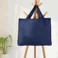 thumbnail image 2 of Bolsa plegable de gran capacidad, bolsa de almacenamiento para compras de supermercado, bolsa de tela Oxford impermeable, bolsa de protección del medio ambiente de color sólido, 2 of 5