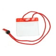 thumbnail image 2 of Bulk 100 Pack - Color Badge Holder Horizontal with Lanyard - Extra Large Color Top Card Sleeve (4 1/2 X 3 1/2 - Max Insert) w/ Solid Color Neck Cord for Events / Conventions by Specialist ID (Red), 2 of 4