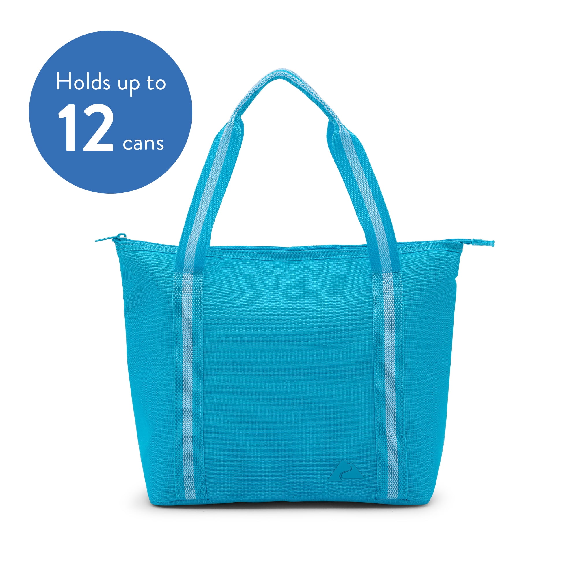 Ozark Trail 12 Can Tote Cooler, Aqua Blue, 10.5 Quart Volume Capacity
