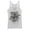 White Heather, variant on Women's Aladdin Jafar Cobra Scrawl  Racerback Tank Top Gray Heather X Large