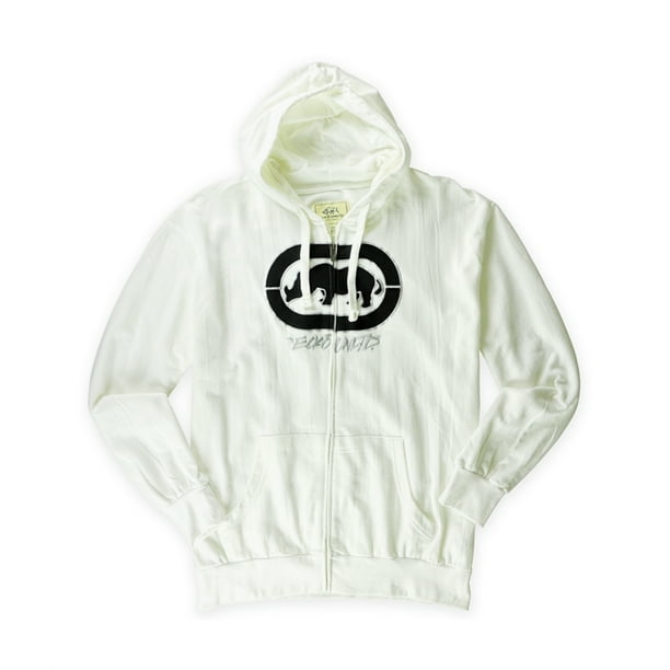 Sudadera con capucha Ecko Unltd. y forro polar para hombre color blanco XXL