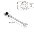 thumbnail image 2 of Fiudx Llave de Trinquete de Cabeza Abierta Métrica, Diseño de 72 Dientes, Cabezal Ajustable a 180°, Acero Al Vanadio, Alto Torque, Acabado Resistente a La Oxidación, Ajuste Rápido, Ideal para Espacio, 2 of 2