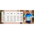 thumbnail image 2 of Charmo Women's Long Sleeve Rash Guard Sun Protection Swim Shirt Quick Dry Printed Shirts with Thumb Holes, 2 of 7