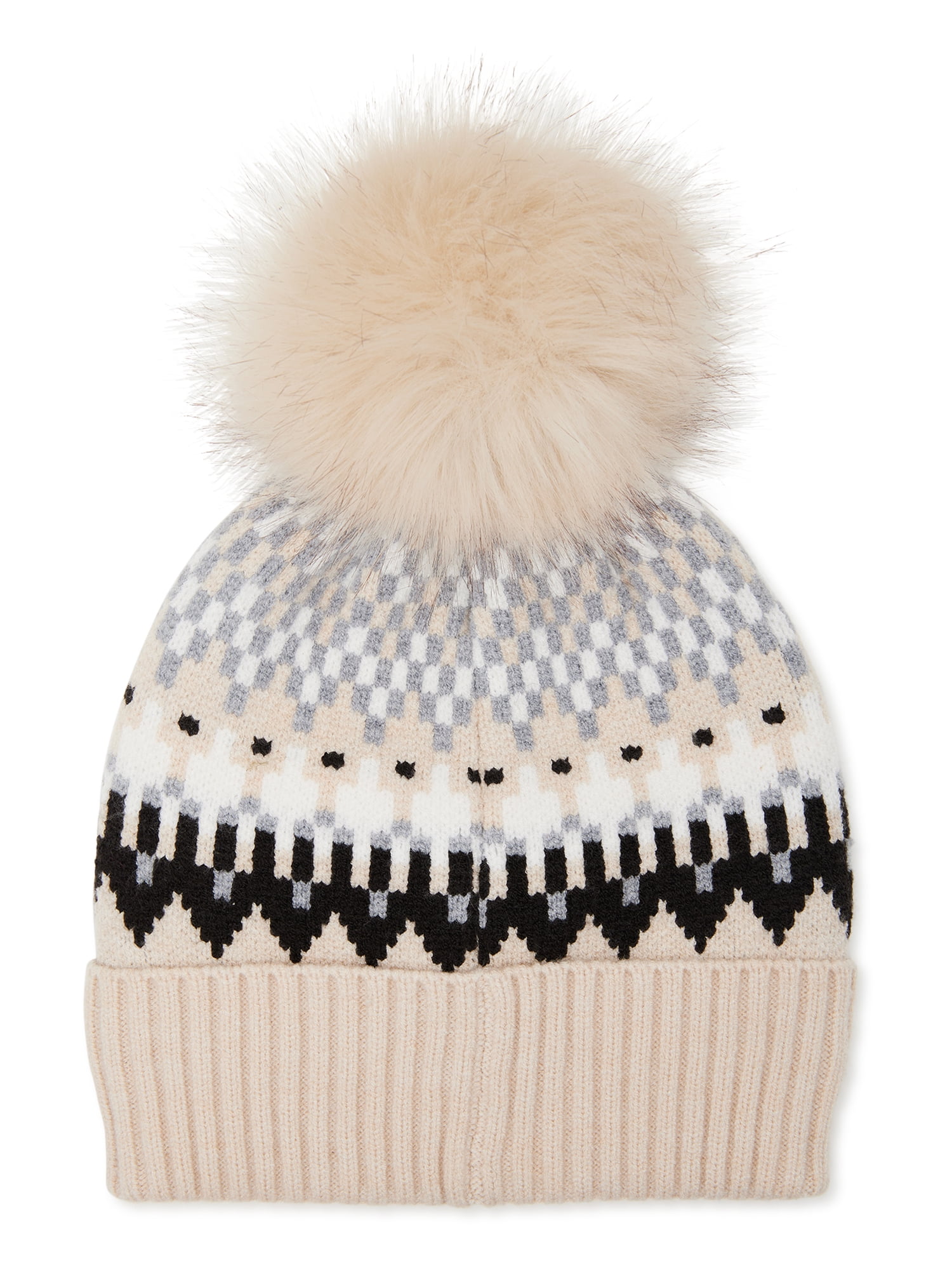 Genuine Fur Pom Pom for Hats — The Doily Lady