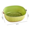 thumbnail image 3 of Kitchen Vegetable Basket - Vegetable Basket Strain Wash And Vegetables Fruit Multi Function Kitchen Vegetable Washing BasketStrainer & Soaking Bowl, Fruit Bowl & Vege on Clearance, 3 of 7