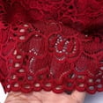 thumbnail image 4 of Ladies Lace Flower With Chest Pad Long V-Neck Sleeveless Solid Color Vest, 4 of 6