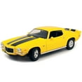 thumbnail image 2 of 1971 Chevrolet Camaro Yellow with Black Stripes 1/18 Diecast Model Car by Maisto, 2 of 3