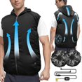 thumbnail image 1 of Ing Vest With 2 Fans For Men Women - Sun Condited Clothes With 3 Speed Adjable For Hot Xl), 1 of 5