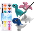 thumbnail image 1 of 4Pcs Squish Painting Kit Lovely DIY Animal Squeeze Toys White Blank Slow Rise Squish Toy Children Families Paint Your Own Squish Stress Relief Toy for Home Kindergarten Party, 1 of 8