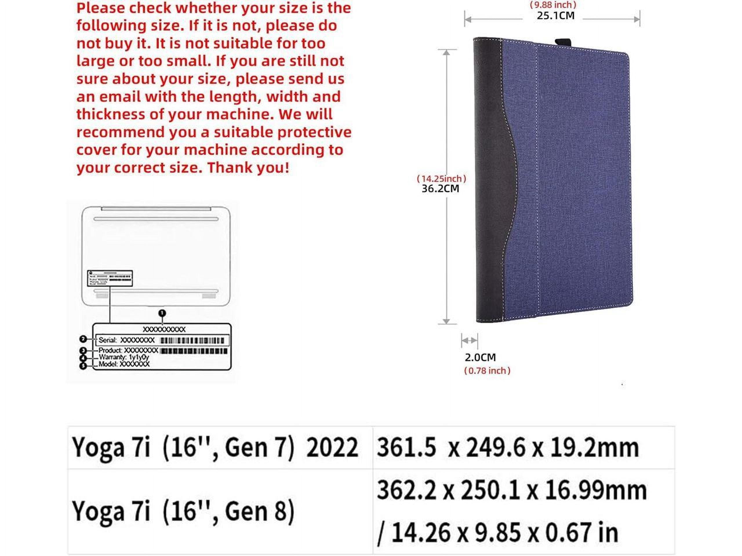 Laptop Case for Lenovo Yoga 7i 16 inches /15z-ds100/15-cn/15-dr1007TX/15-cp0053cl/15.6 inch Laptop Detachable Case