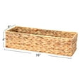 thumbnail image 2 of Household Essentials Water Hyacinth Rectangular Storage Basket, Natural, 2 of 9