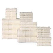100percent Plush Cotton 24piece Economic Bath Towel set
