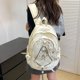 thumbnail image 3 of Mochila escolar para niñas Back to School Estética Bookbag Travel Laptop Bag White, 3 of 4