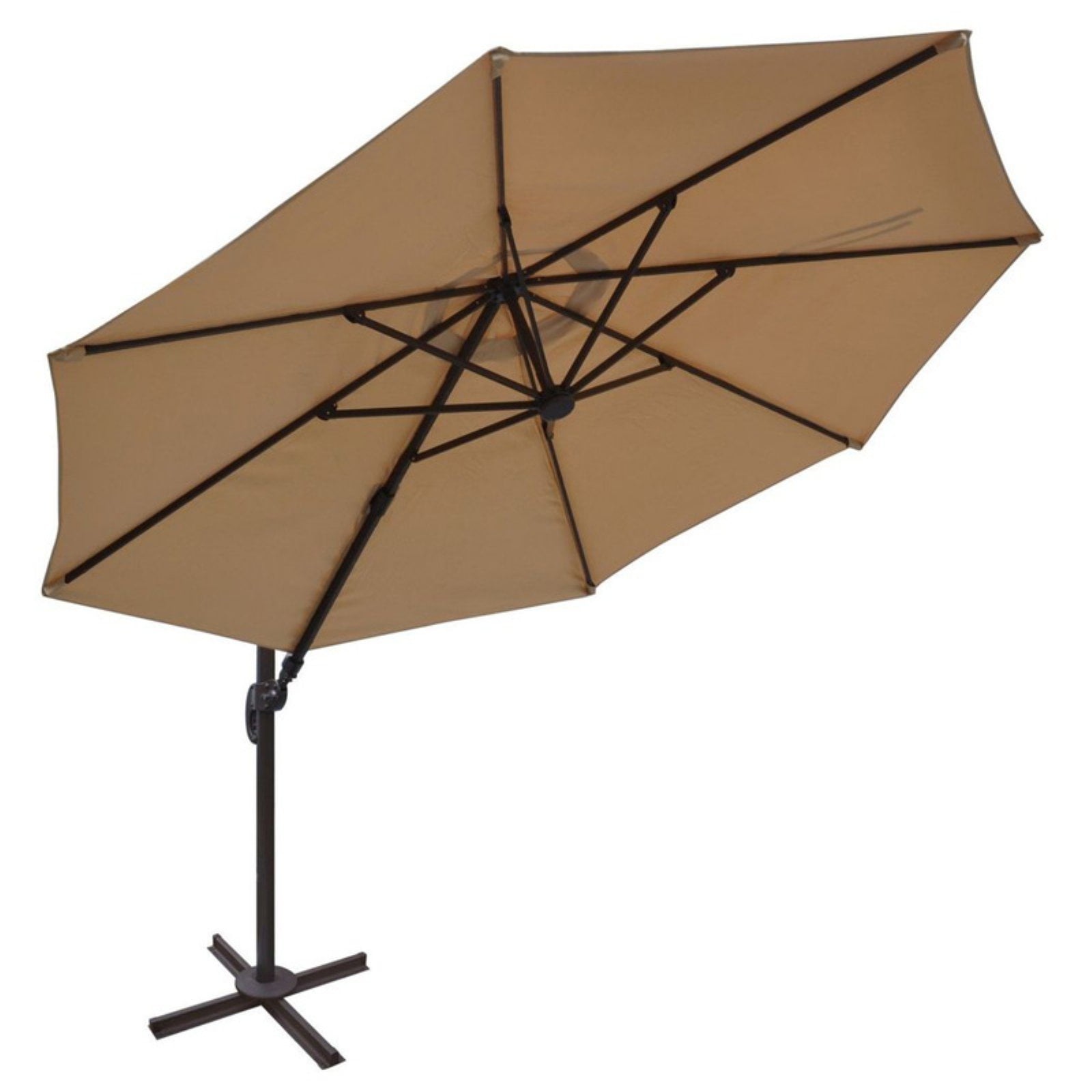 Sunrise 11.5 ft. Cantilever Aluminum Patio Umbrella with Base