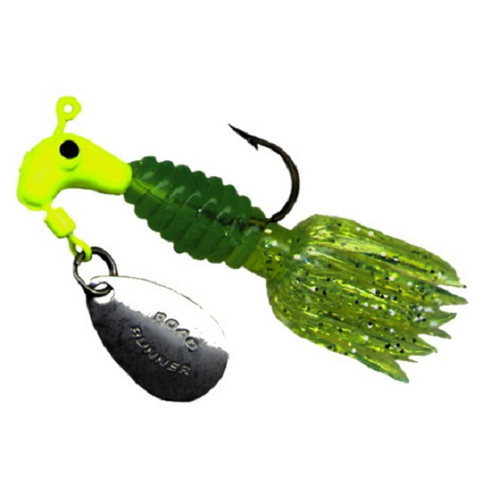 Road Runner B21802082 Crappie Thunder Road Jig Spinner Chartreuse