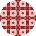 thumbnail image 1 of Ahgly Company Machine Washable Indoor Round Transitional Red Area Rugs, 5' Round, 1 of 7