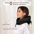 thumbnail image 2 of THXSILK Silk Neck Pillow for Traveling,19 Momme Real Silk Travel Pillow for Pain Relief Sleeping, 100% Mulberry Silk Airplane Pillow, Anti Wrinkle Travel Pillow, 2 of 7