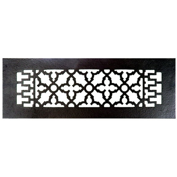 Acorn GR8BG-D Cast Iron Grille with Screws and Holes - Black