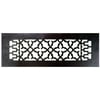 Acorn Manufacturing Gr8g-D 4" X 14" Cast Iron Decorative Grille - Black