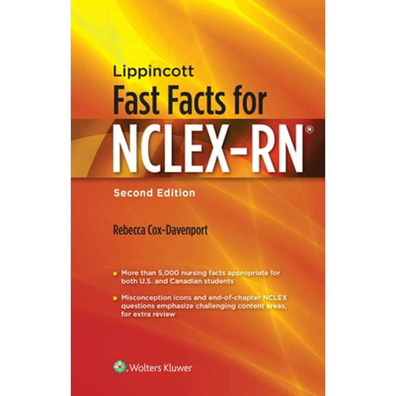 Pre-Owned Lippincott Fast Facts for Nclex-RN (Paperback) 1496325362 9781496325365