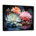 thumbnail image 2 of Designart "Reflecting on Succulent Beauty" Floral Floater Framed Wall Decor, 2 of 7