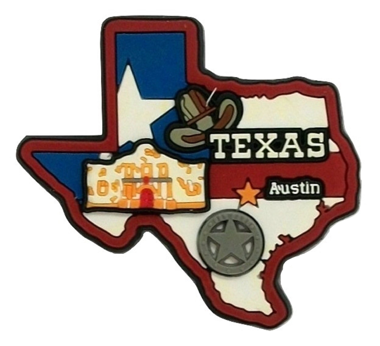 Texas Austin Multi Color Fridge