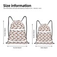 thumbnail image 2 of Lukts Dachshund Dog Puppy Pattern Drawstring Backpack Bag Sport Gym Sackpack,String Backpack Sport Bag Sack,Cinch Tote Gym Backpack-Medium, 2 of 6